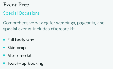 Event Prep - Special Occasions